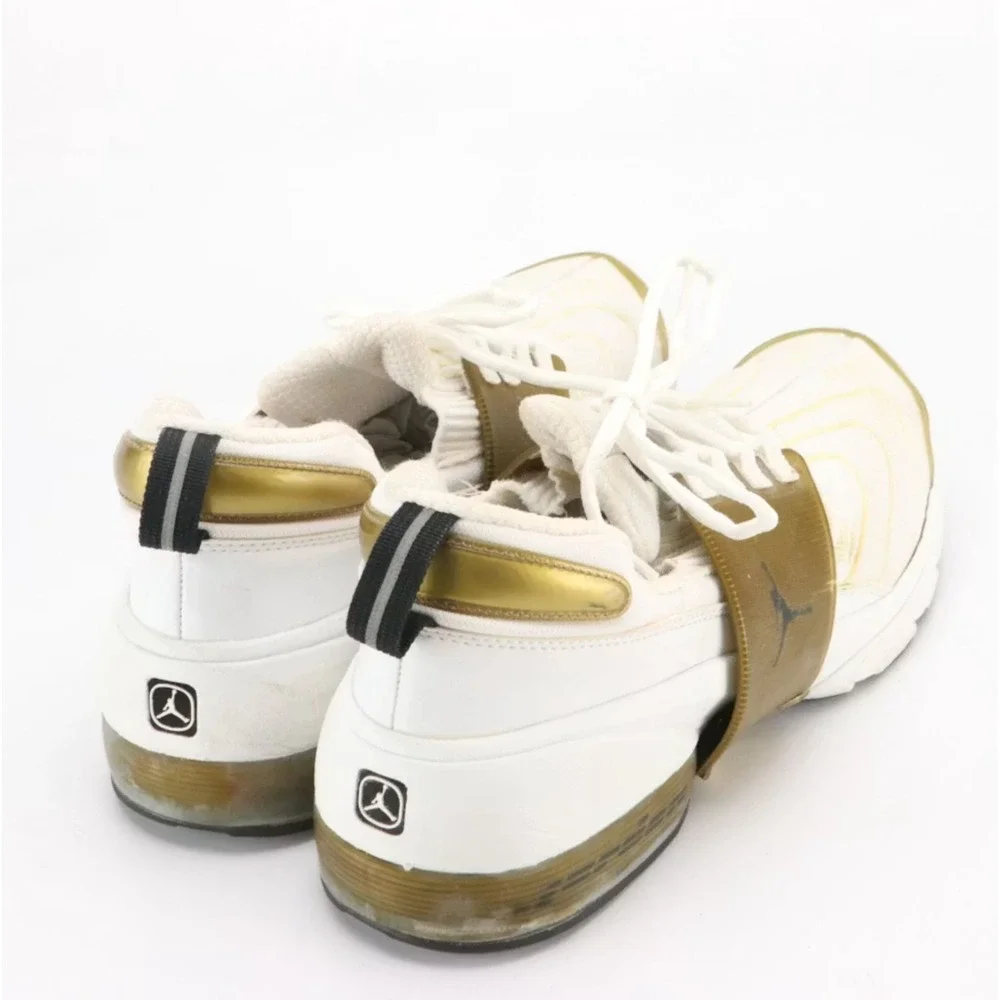 Nike Air Jordan Trunner Bubble+ 2001 White Metallic Gold Vintage Mens Trainers
